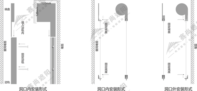 戶(hù)外卷簾安裝方式圖
